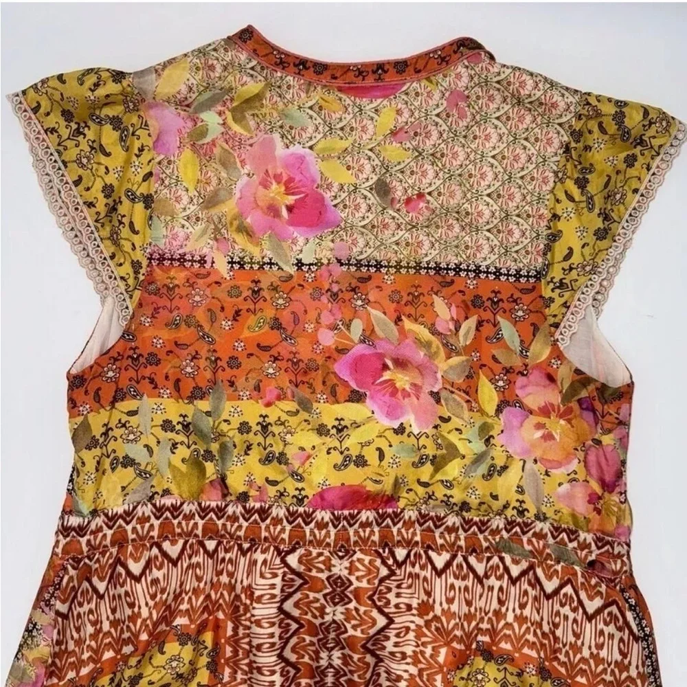 Johnny Was silk ELIANA LUCY DRESS NWT